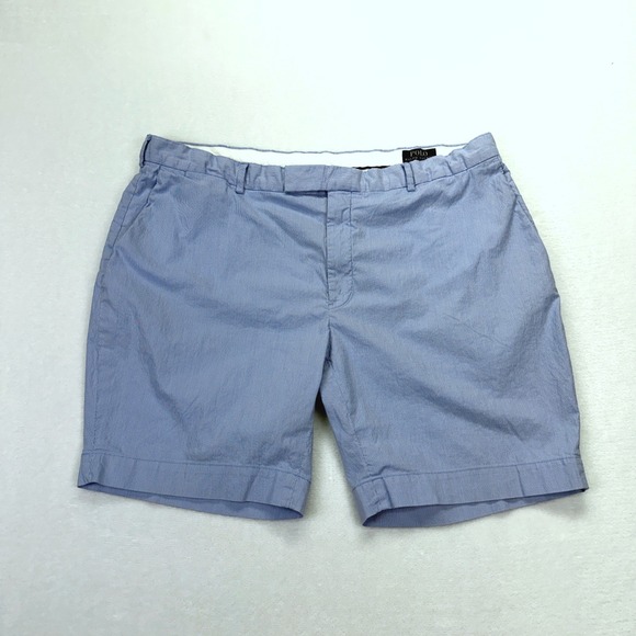 Polo Ralph Lauren Other - Polo Ralph Lauren Shorts Mens 42 Blue Stripe Stretch Straight Fit Seersucker